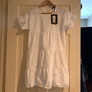 Pretty Little Thing petite white summer dress size 2. Never worn before.
